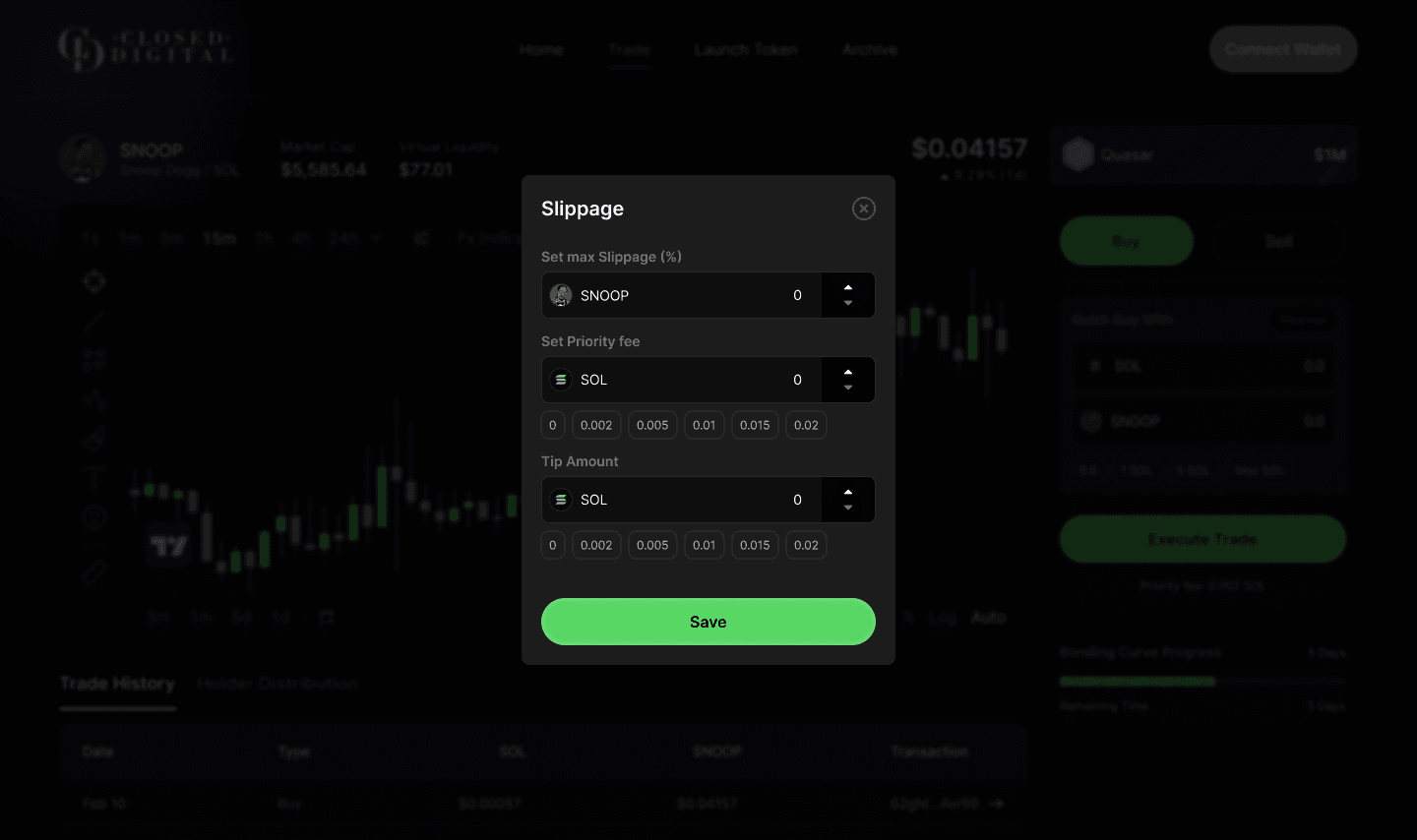 CryptoLand Gaming Interface