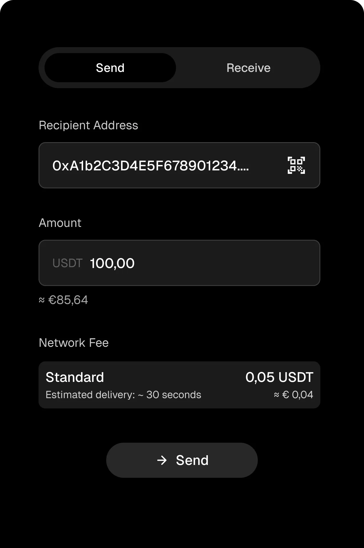 Caizcoin Mobile - Dashboard