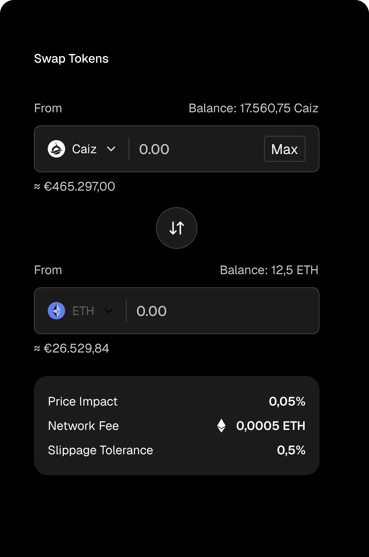 Caizcoin Mobile - Features